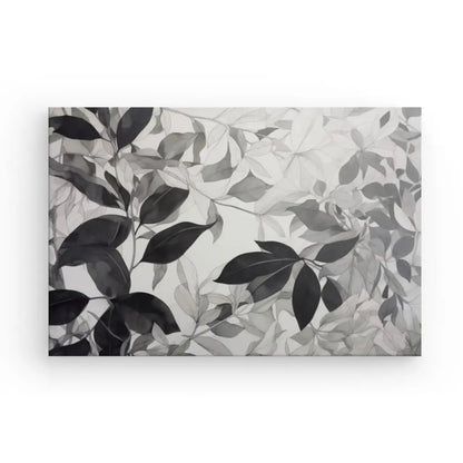 Tableau Végétaux Feuilles Dessin Noir et Blanc - #tag1# - #tag2# 
