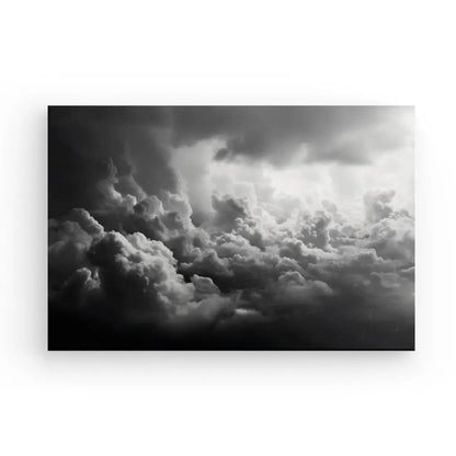 Tableau Nuages Ciel Coton Cumulonimbus Noir et Blanc - #tag1# - #tag2# 