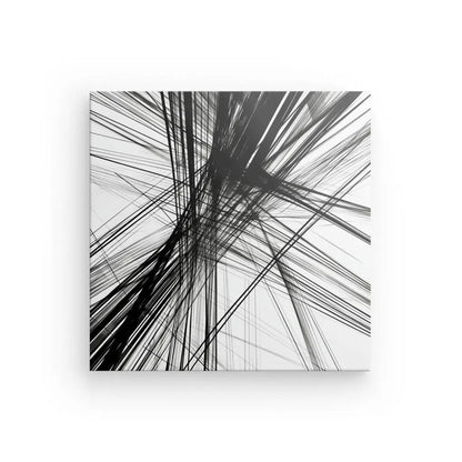 Tableau Moderne Lignes Abstraites Noir et Blanc - #tag1# - #tag2# 