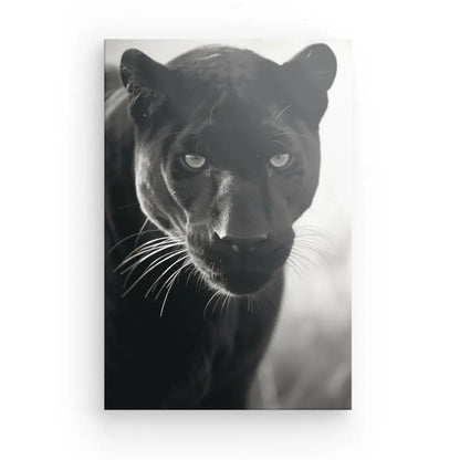 Tableau Panthère Noire et Blanc Félin Monochrome - #tag1# - #tag2# 