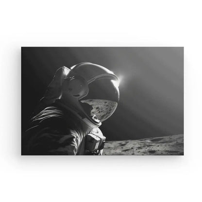 Tableau Cosmonaute Voyage Espace Combinaison Spatiale Noir et Blanc - #tag1# - #tag2# 