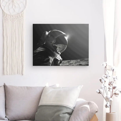 Tableau Cosmonaute Voyage Espace Combinaison Spatiale Noir et Blanc - #tag1# - #tag2# 