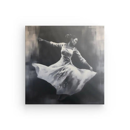 Tableau Danseuse Noir et Blanc Peinture Monochrome - #tag1# - #tag2# 