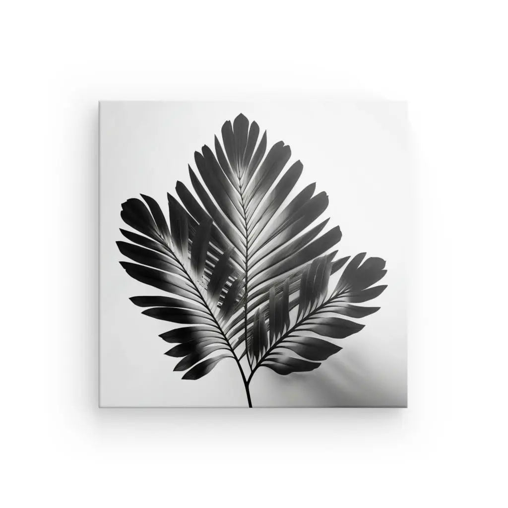 Tableau Végétaux Feuille d'Arbre Tige Plante Noir et Blanc - #tag1# - #tag2# 