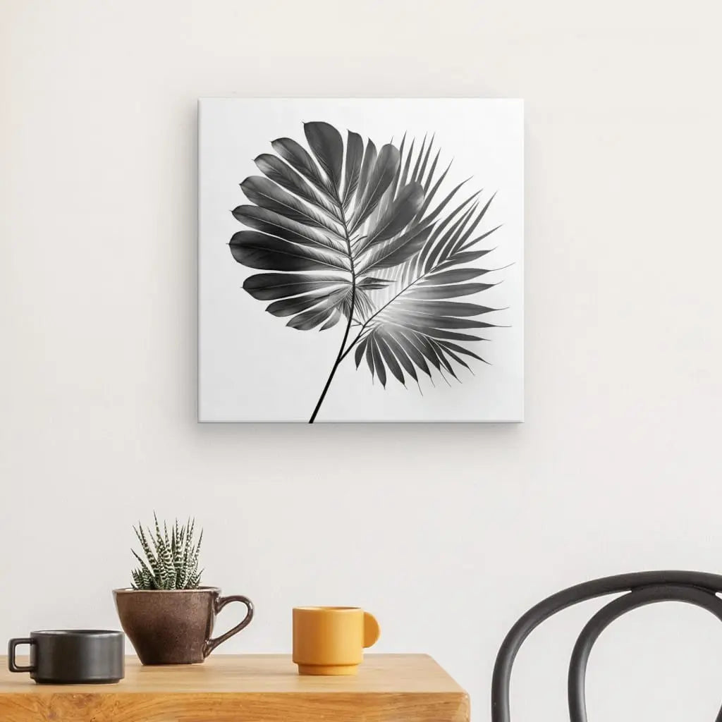 Tableau Plante Tige Végétale Noir et Blanc - #tag1# - #tag2# 