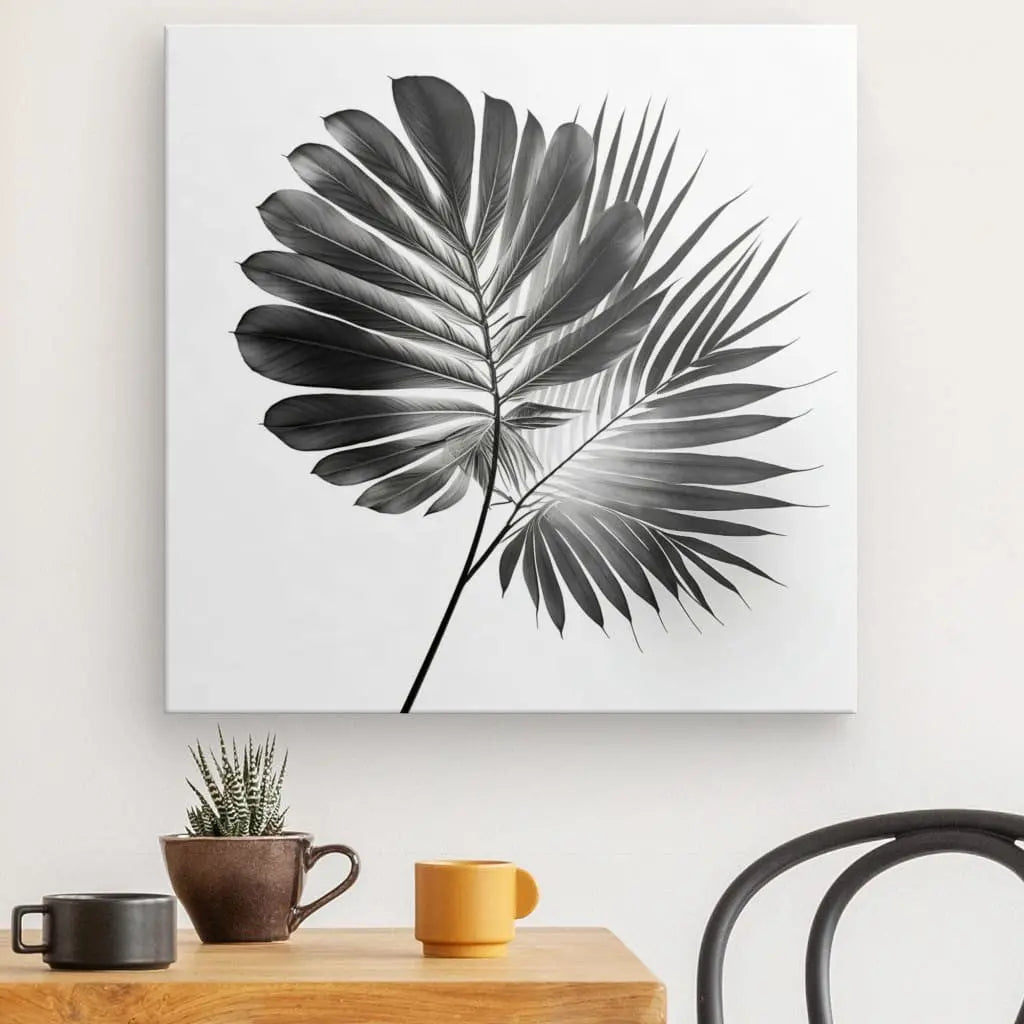 Tableau Plante Tige Végétale Noir et Blanc - #tag1# - #tag2# 