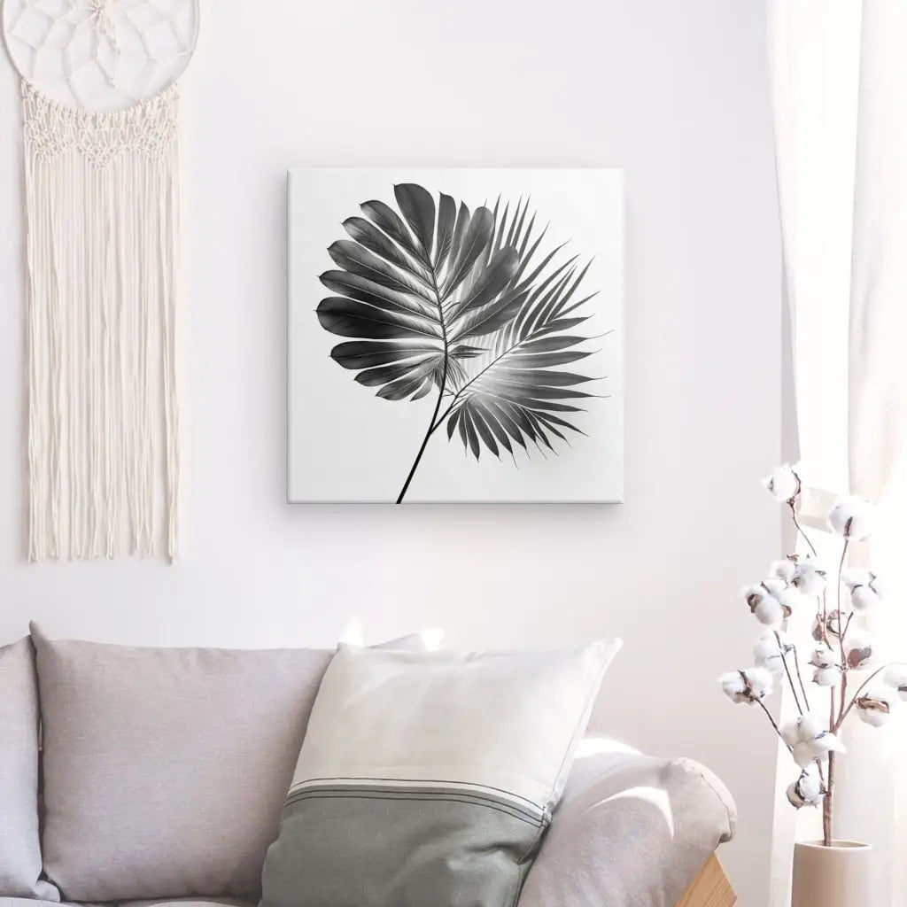 Tableau Plante Tige Végétale Noir et Blanc - #tag1# - #tag2# 