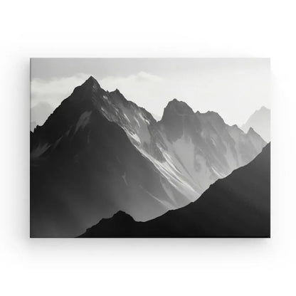 Tableau Photo Pyrénées Montagnes Monochromes - #tag1# - #tag2# 
