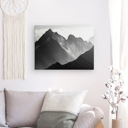 Tableau Photo Pyrénées Montagnes Monochromes - #tag1# - #tag2# 