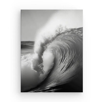 Tableau Vague Surf Rouleau Océan Noir et Blanc - #tag1# - #tag2# 