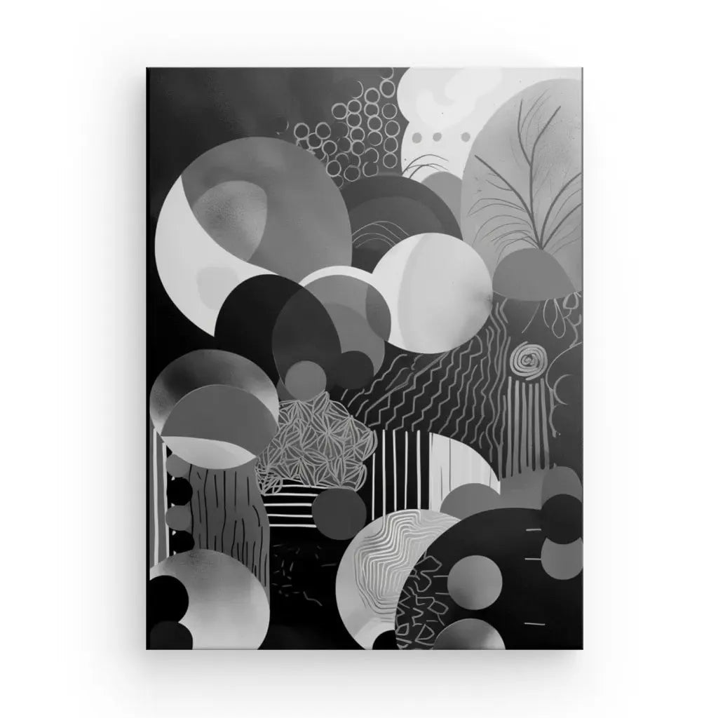 Tableau Monochrome Cercle Décoration Moderne - #tag1# - #tag2# 