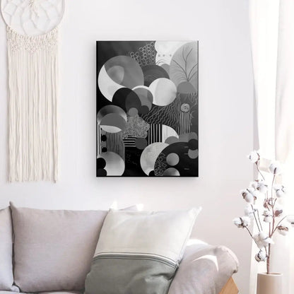 Tableau Monochrome Cercle Décoration Moderne - #tag1# - #tag2# 