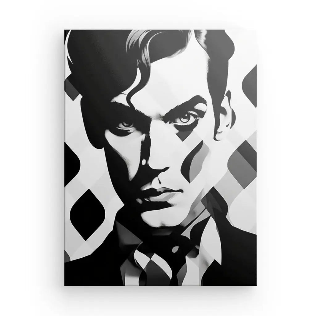 Tableau Homme Moderne Pop Art Monochrome - #tag1# - #tag2# 