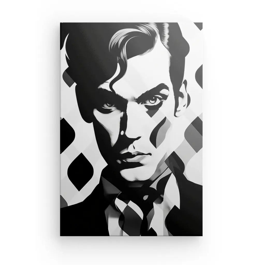 Tableau Homme Moderne Pop Art Monochrome - #tag1# - #tag2# 
