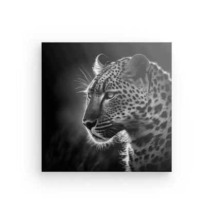 Tableau Jaguar Panthère Jungle Animal Sauvage Noir et Blanc - #tag1# - #tag2# 
