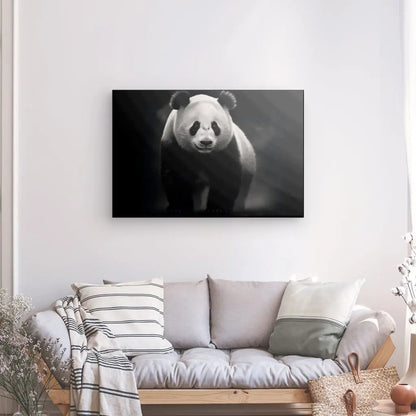 Tableau Panda Sauvage Animal Noir et Blanc - #tag1# - #tag2# 