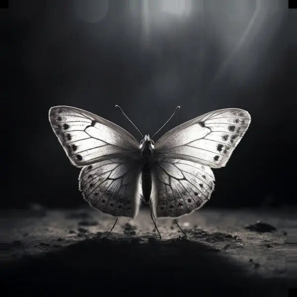 Tableau Papillon Moderne Noir et Blanc - #tag1# - #tag2# 