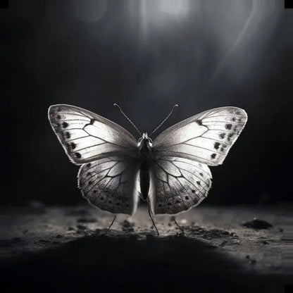 Tableau Papillon Moderne Noir et Blanc - #tag1# - #tag2# 