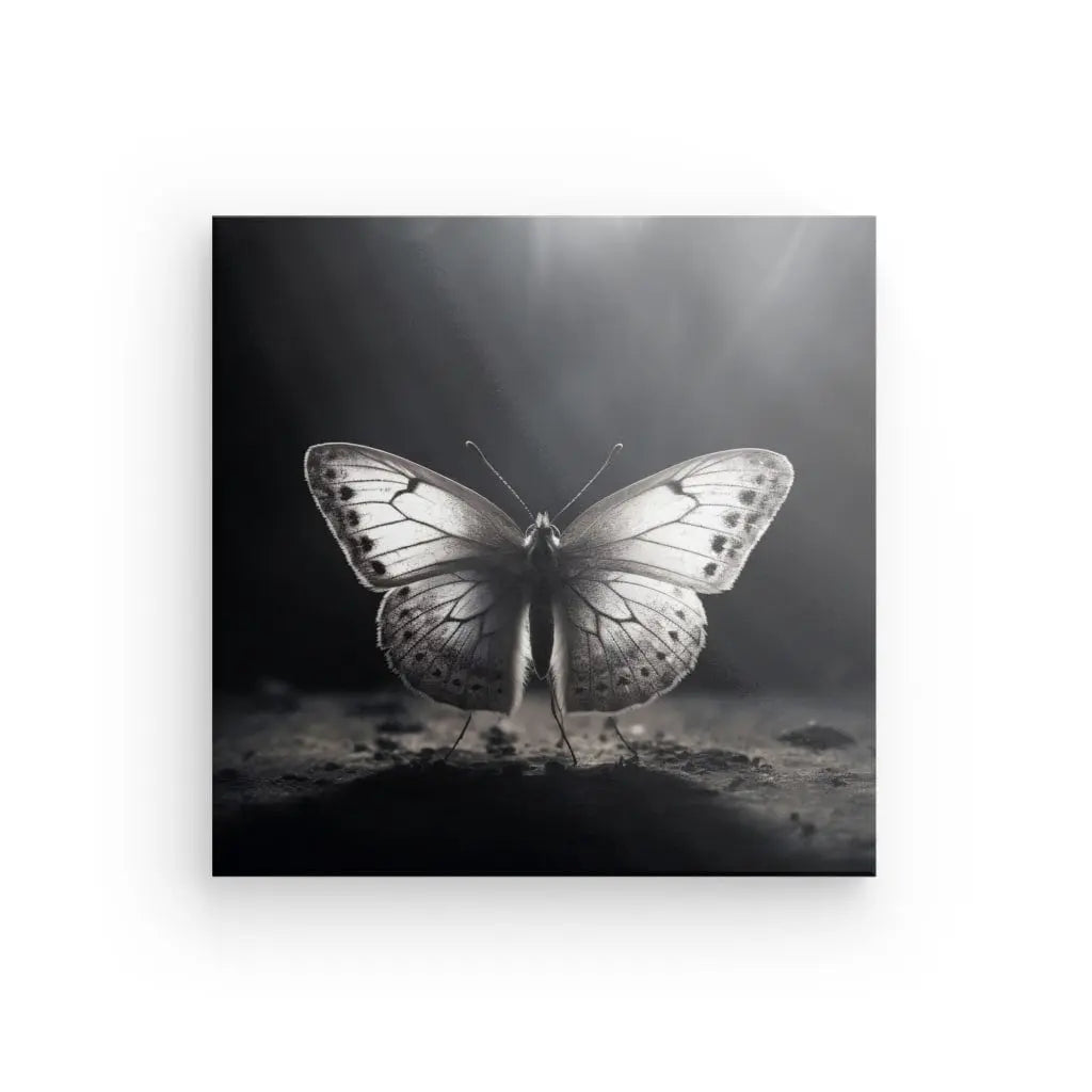 Tableau Papillon Moderne Noir et Blanc - #tag1# - #tag2# 