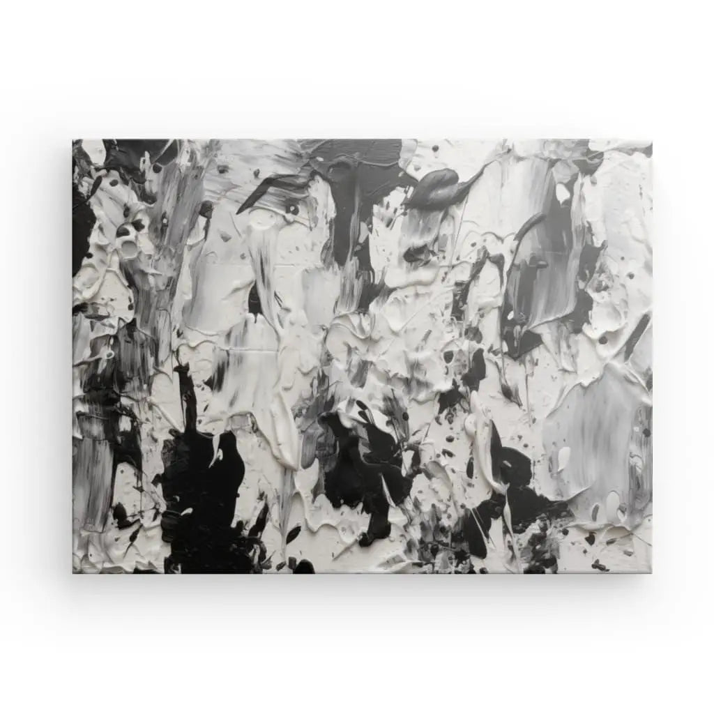 Tableau peinture acrylique épaisse impression noir et blanc - #tag1# - #tag2# 