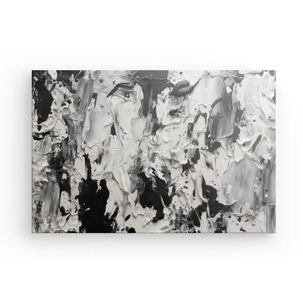 Tableau peinture acrylique épaisse impression noir et blanc - #tag1# - #tag2# 