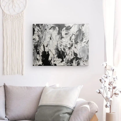 Tableau peinture acrylique épaisse impression noir et blanc - #tag1# - #tag2# 