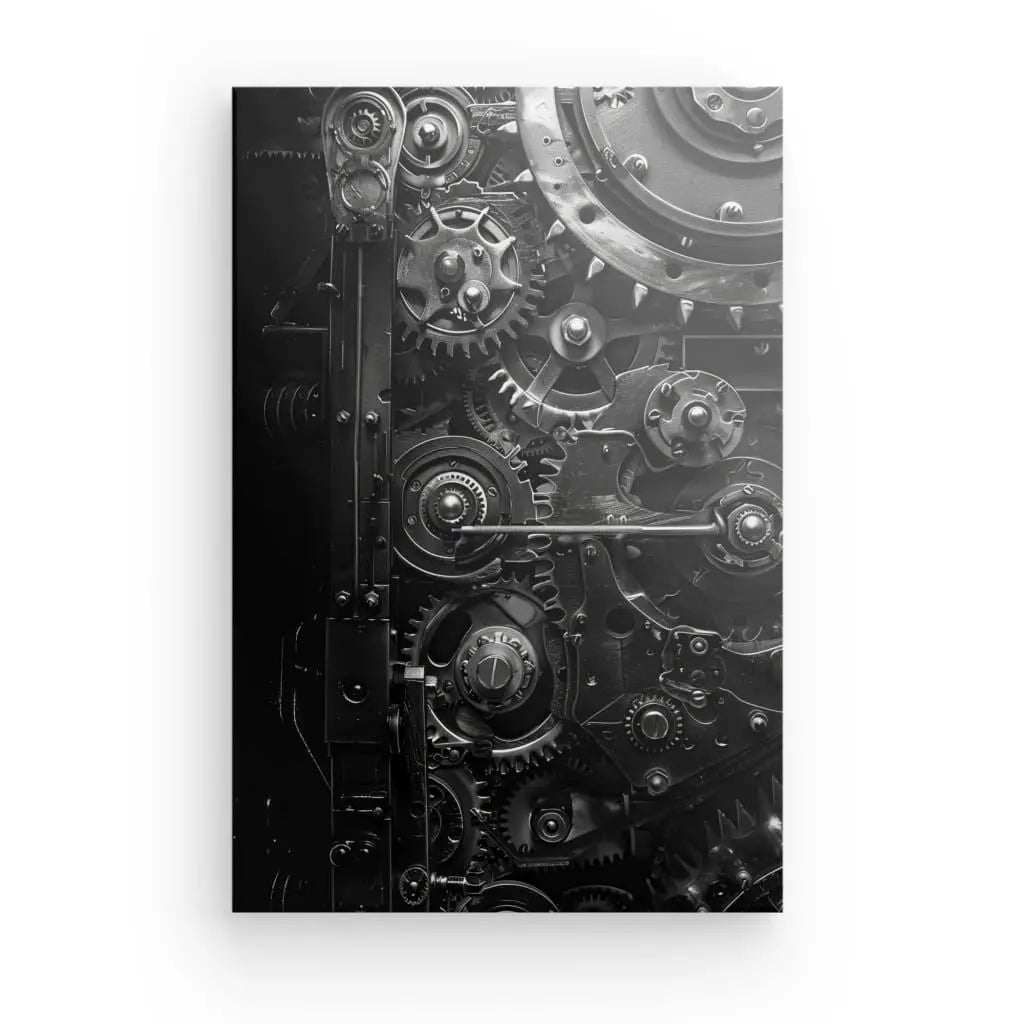 Tableau Style Steampunk Noir et Blanc - #tag1# - #tag2# 