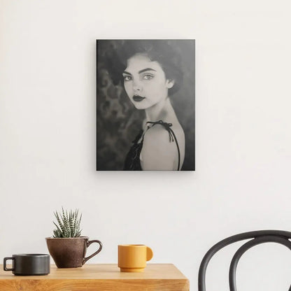 Tableau Femme Vintage Portrait Noir et Blanc - #tag1# - #tag2# 