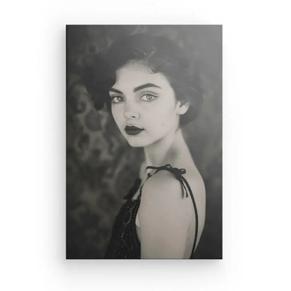 Tableau Femme Vintage Portrait Noir et Blanc - #tag1# - #tag2# 