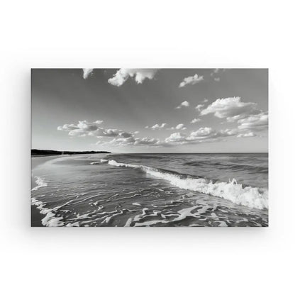 Tableau Paysage Bord de Mer Noir et Blanc - #tag1# - #tag2# 