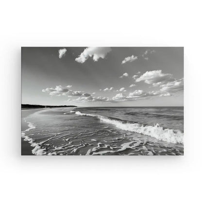 Tableau Paysage Bord de Mer Noir et Blanc - #tag1# - #tag2# 
