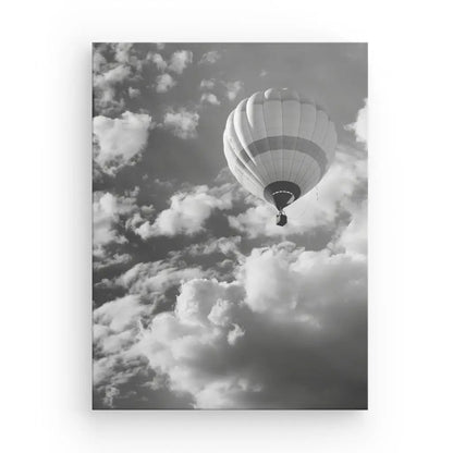 Tableau Montgolfière Ballon Noir et Blanc - #tag1# - #tag2# 