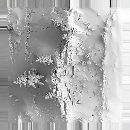 Tableau Paysage Enneigé Drône Montagne Blanche - #tag1# - #tag2# 