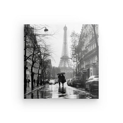 Tableau Paris Tour Eiffel Photo Rue Noir et Blanc - #tag1# - #tag2# 