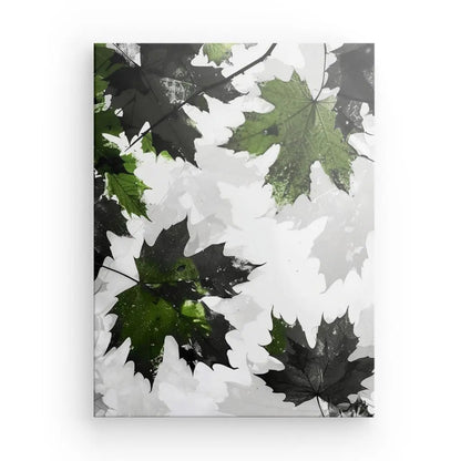 Tableau Végétaux Minimaliste Gris et Vert - #tag1# - #tag2# 