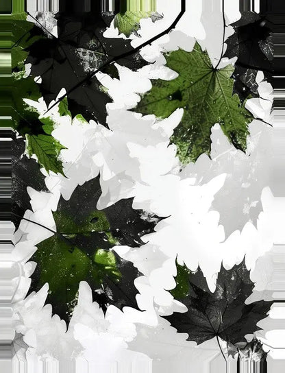 Tableau Végétaux Minimaliste Gris et Vert - #tag1# - #tag2# 