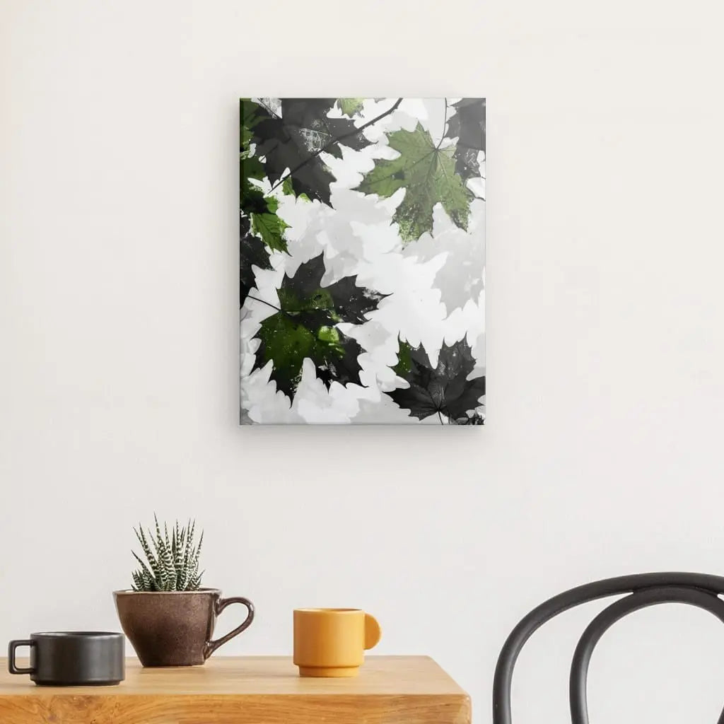 Tableau Végétaux Minimaliste Gris et Vert - #tag1# - #tag2# 