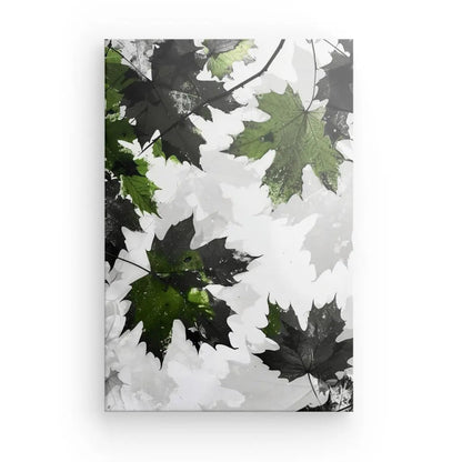 Tableau Végétaux Minimaliste Gris et Vert - #tag1# - #tag2# 