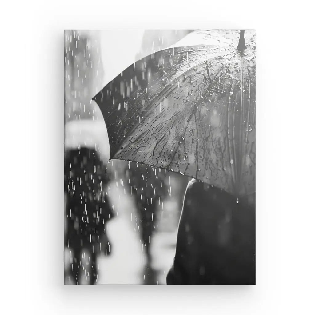 Tableau Pluie Noir et Blanc - #tag1# - #tag2# 