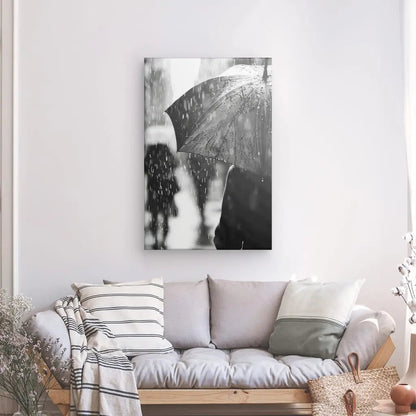 Tableau Pluie Noir et Blanc - #tag1# - #tag2# 