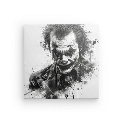 Tableau Portrait Moderne Joker Batman Noir et Blanc - #tag1# - #tag2# 