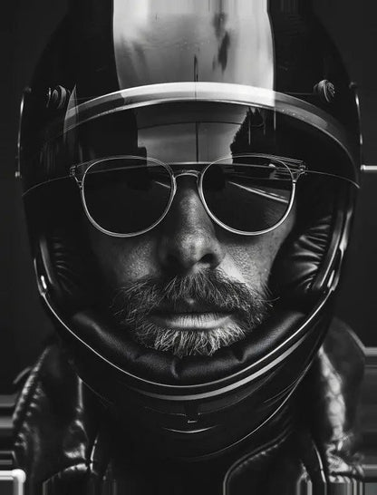 Tableau Motard Moderne noir et Blanc - #tag1# - #tag2# 