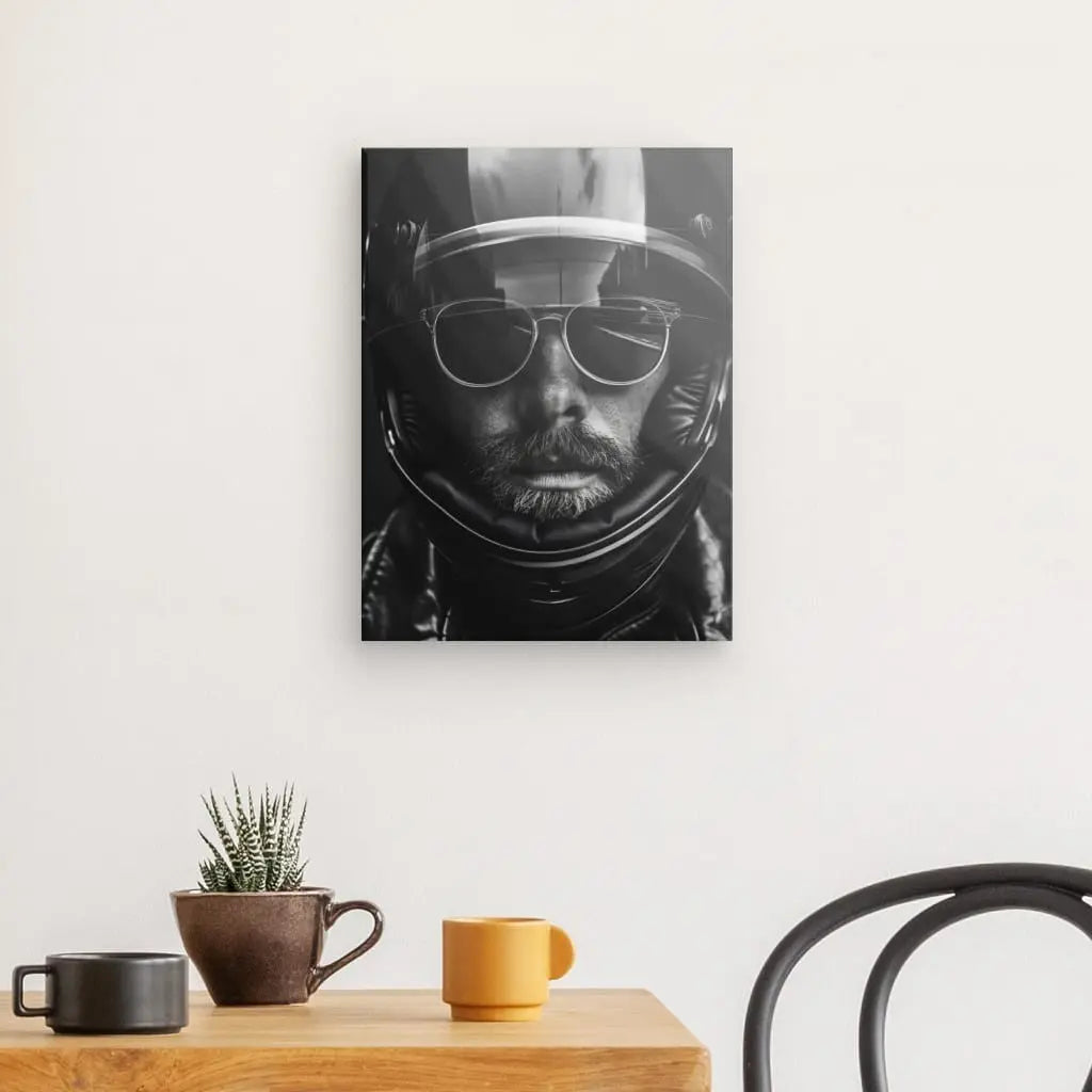 Tableau Motard Moderne noir et Blanc - #tag1# - #tag2# 