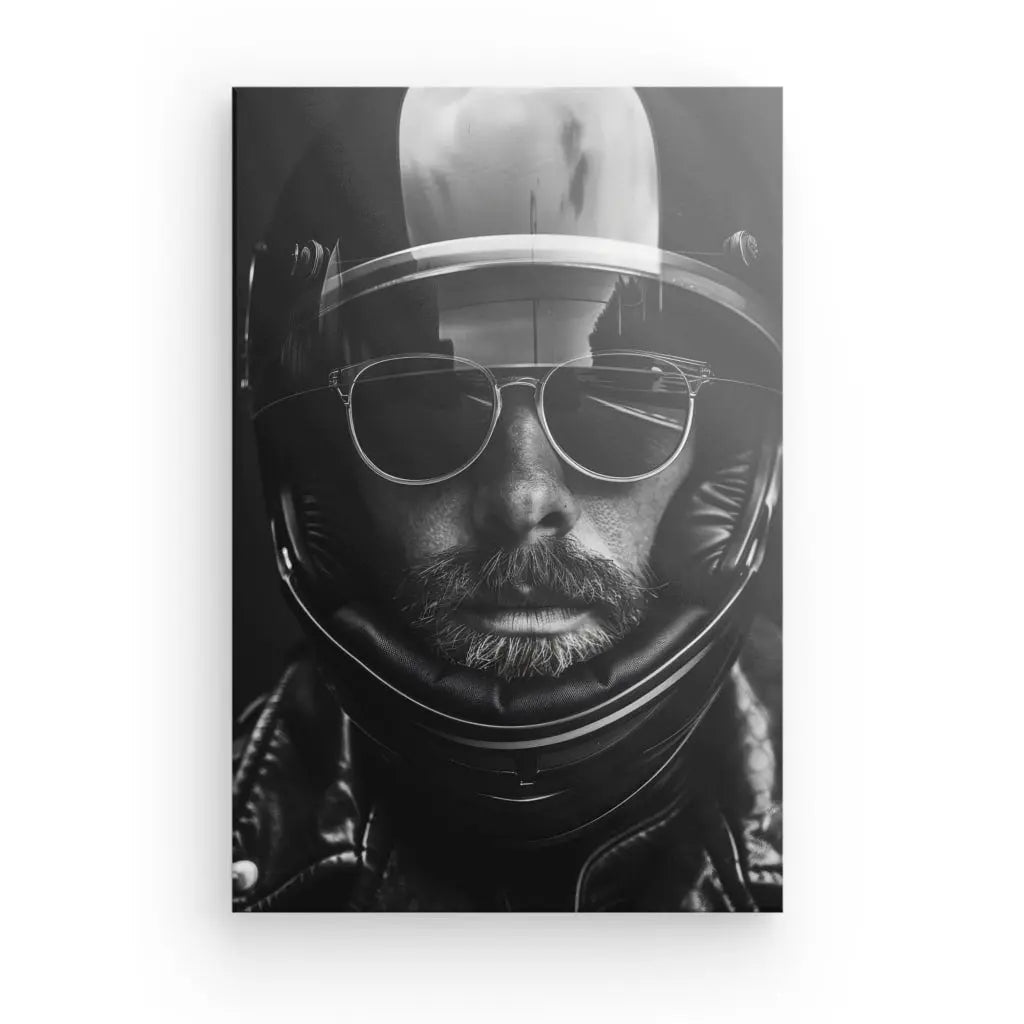 Tableau Motard Moderne noir et Blanc - #tag1# - #tag2# 