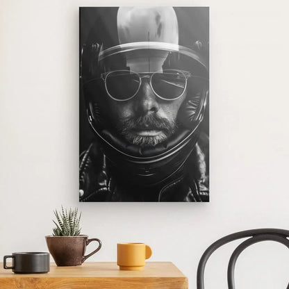 Tableau Motard Moderne noir et Blanc - #tag1# - #tag2# 