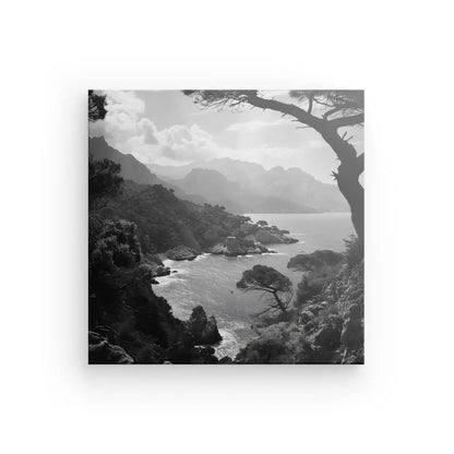Tableau Paysage Corse Noir et Blanc - #tag1# - #tag2# 