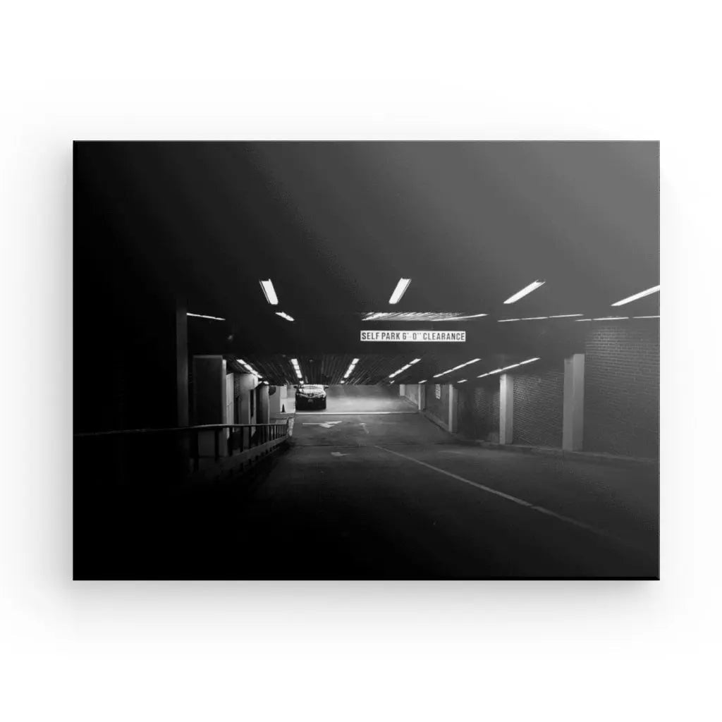 Tableau Parking Souterrain Noir et Blanc - #tag1# - #tag2# 