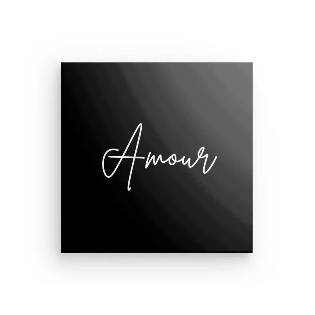 Tableau Minimaliste "Amour" Noir et Blanc - #tag1# - #tag2# 