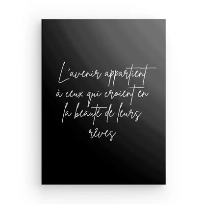 Tableau Minimaliste "Avenir" Citation Noir et Blanc - #tag1# - #tag2# 