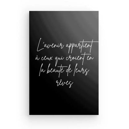 Tableau Minimaliste "Avenir" Citation Noir et Blanc - #tag1# - #tag2# 